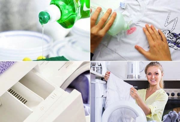 dishwasher soap in washing machine