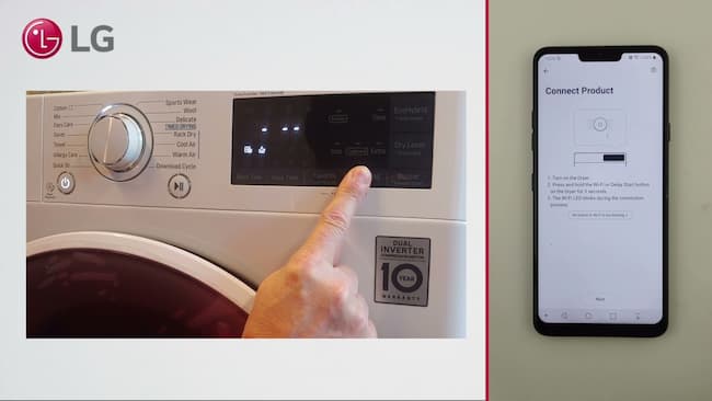  how to connect lg thinq washer to wifi