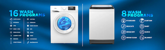 washing machine programs